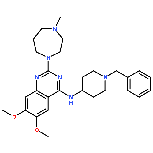 N-(1-benzylpiperidin-4-yl)-6,7-dimethoxy-2-(4-methyl-1,4-diazepan-1-yl)quinazolin-4-amine