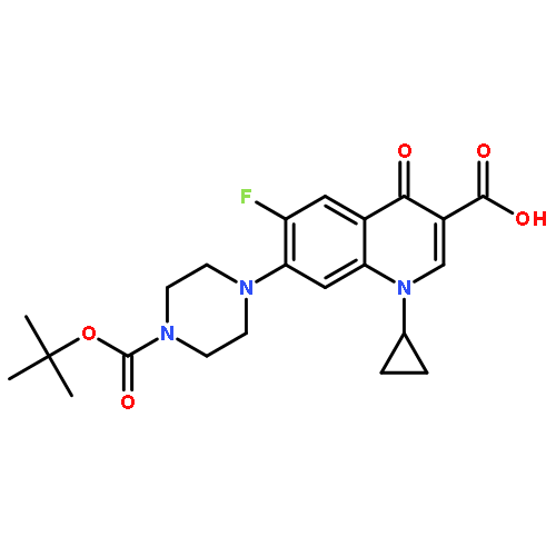 3-Quinolinecarboxylic acid,1-cyclopropyl-7-[4-[(1,1-dimethylethoxy)carbonyl]-1-piperazinyl]-6-fluoro-1,4-dihydro-4-oxo-