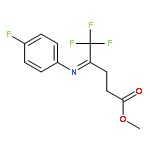 Methyl 5,5,5-trifluoro-4-(4-fluorophenylimino)pentaneate