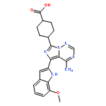 4-[(5Z)-4-amino-5-(7-methoxyindol-2-ylidene)-1H-imidazo[5,1-f][1,2,4]triazin-7-yl]cyclohexane-1-carboxylic acid