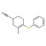 3-Cyclohexene-1-carbonitrile, 3-methyl-4-(phenylthio)-