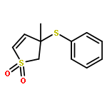 Thiophene, 2,3-dihydro-3-methyl-3-(phenylthio)-, 1,1-dioxide