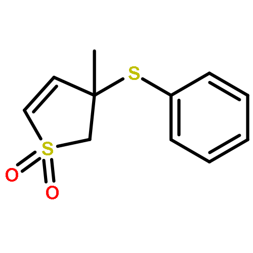 Thiophene, 2,3-dihydro-3-methyl-3-(phenylthio)-, 1,1-dioxide