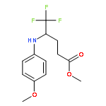 Methyl 5,5,5-trifluoro-4-(4-methoxyphenylamino)pentanoate