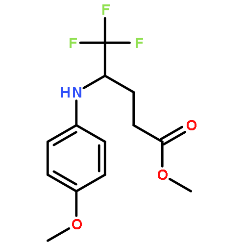 Methyl 5,5,5-trifluoro-4-(4-methoxyphenylamino)pentanoate