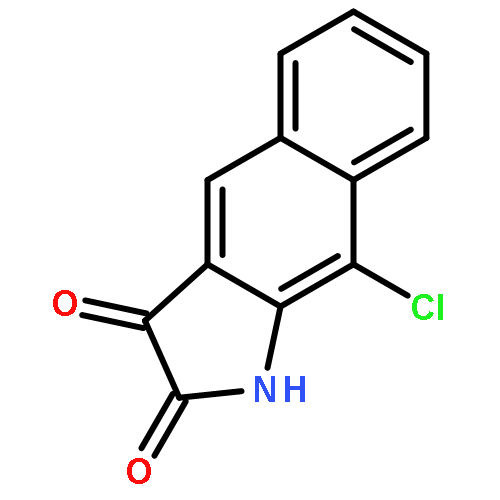 1H-Benz[f]indole-2,3-dione,9-chloro-