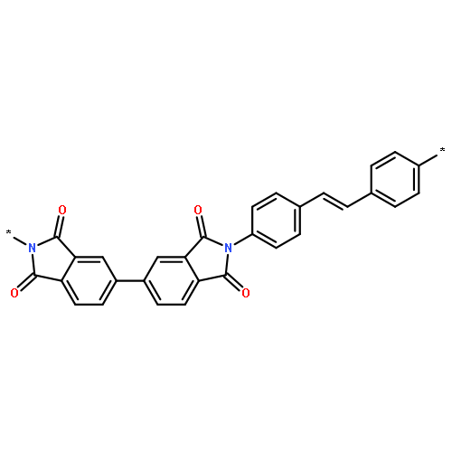 Poly[(1,1',3,3'-tetrahydro-1,1',3,3'-tetraoxo[5,5'-bi-2H-isoindole]-2,2'-diyl
)-1,4-phenylene-1,2-ethenediyl-1,4-phenylene]