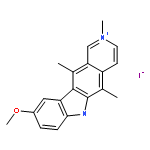 6H-Pyrido[4,3-b]carbazolium,9-methoxy-2,5,11-trimethyl-, iodide (1:1)