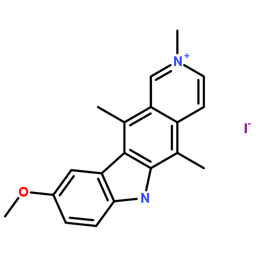 6H-Pyrido[4,3-b]carbazolium,9-methoxy-2,5,11-trimethyl-, iodide (1:1)