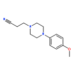 4-(4-methoxyphenyl)-1-Piperazinepropanenitrile