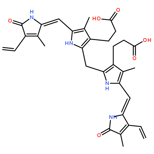 21H-Biline-8,12-dipropanoicacid,2,17-diethenyl-1,10,19,22,23,24-hexahydro-3,7,13,18-tetramethyl-1,19-dioxo-,sodium salt (1:2)