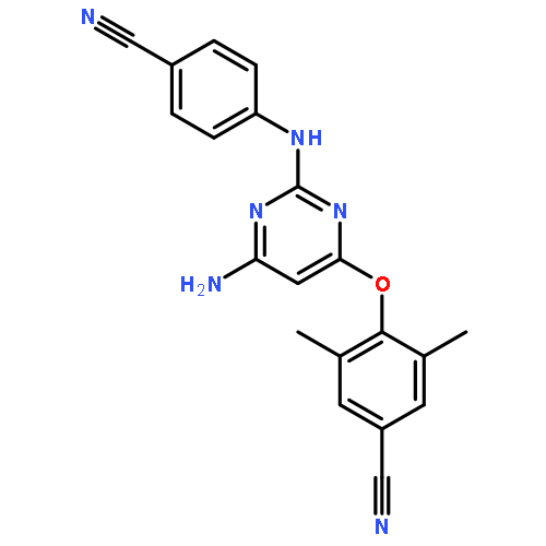 4-[6-amino-2-(4-cyanoanilino)pyrimidin-4-yl]oxy-3,5-dimethyl-benzonitrile