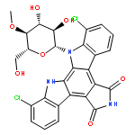 5H-Indolo[2,3-a]pyrrolo[3,4-c]carbazole-5,7(6H)-dione,1,11-dichloro-12,13-dihydro-12-(4-O-methyl-b-D-glucopyranosyl)-