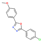 2-(4-chlorophenyl)-5-(4-methoxyphenyl)-1,3,4-oxadiazole