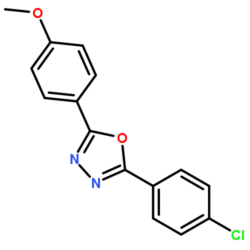 2-(4-chlorophenyl)-5-(4-methoxyphenyl)-1,3,4-oxadiazole