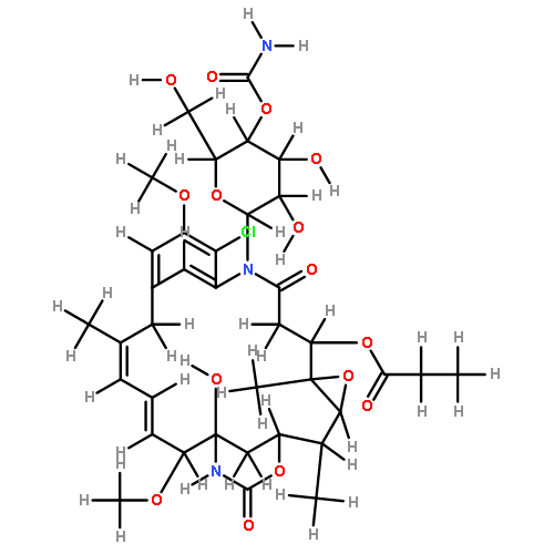 22-[4'-O-(aminocarbonyl)-beta-D-glucopyranosyl]-2-de(acetylmethylamino)-22-demethylmaytansine