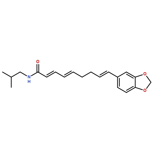 (2E,4E,8E)-9-(benzo[d][1,3]dioxol-5-yl)-N-isobutylnona-2,4,8-trienamide