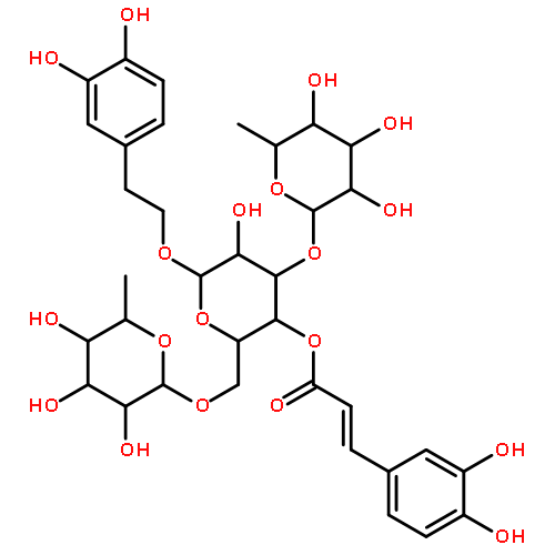 [6-[2-(3,4-dihydroxyphenyl)ethoxy]-5-hydroxy-4-(3,4,5-trihydroxy-6-methyloxan-2-yl)oxy-2-[(3,4,5-trihydroxy-6-methyloxan-2-yl)oxymethyl]oxan-3-yl] (E)-3-(3,4-dihydroxyphenyl)prop-2-enoate