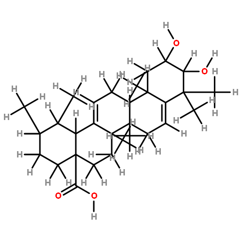 2alpha,3beta-dihydroxyurso-5,12-dien-28-oic acid