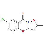 7-Chloro-2-methyl-3,3a-dihydro-2H,9H-isoxazolo[3,2-b][1,3]benzoxazin-9-one