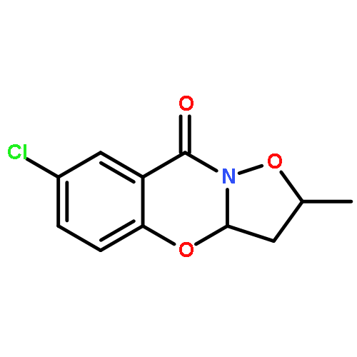 7-Chloro-2-methyl-3,3a-dihydro-2H,9H-isoxazolo[3,2-b][1,3]benzoxazin-9-one