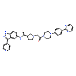 (3R)-1-[2-oxo-2-[4-(4-pyrimidin-2-ylphenyl)piperazin-1-yl]ethyl]-N-(3-pyridin-4-yl-1H-indazol-5-yl)pyrrolidine-3-carboxamide