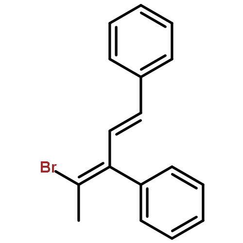 Benzene, 1,1'-[(1E,3E)-3-(1-bromoethylidene)-1-propene-1,3-diyl]bis-