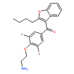 [4-(2-aminoethoxy)-3,5-diiodophenyl]-(2-butyl-1-benzofuran-3-yl)methanone