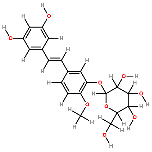 rhapontigenin 3'-O-beta-D-glucopyranoside