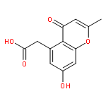 4H-1-Benzopyran-5-acetic acid, 7-hydroxy-2-methyl-4-oxo-