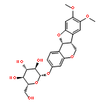 (6aR, 11 aR)-3-hydroxy-9,l0-dimethoxy pterocarpan--7--O--β--D--glucoside