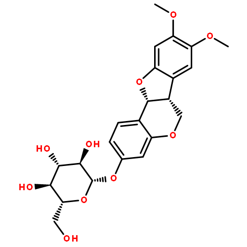 (6aR, 11 aR)-3-hydroxy-9,l0-dimethoxy pterocarpan--7--O--β--D--glucoside