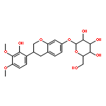 b-D-Glucopyranoside,3,4-dihydro-3-(2-hydroxy-3,4-dimethoxyphenyl)-2H-1-benzopyran-7-yl