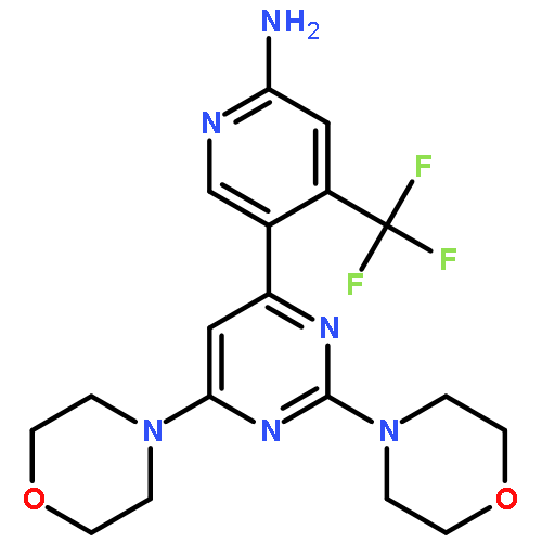 5-(2,6-Dimorpholinopyrimidin-4-yl)-4-(trifluoromethyl)pyridin-2-amine