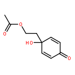 4-[2-(acetyloxy)ethyl]-4-hydroxy-2,5-cyclohexadien-1-one