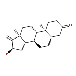 Androstane-3,17-dione, 16-bromo-, (5a,16a)-