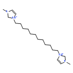 1H-Imidazolium, 1,1'-(1,12-dodecanediyl)bis[3-methyl-