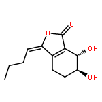 1(3H)-Isobenzofuranone,3-butylidene-4,5,6,7-tetrahydro-6,7-dihydroxy-, (3Z,6R,7R)-rel-