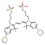 Bis(dithiarsolanyl)-bis(sulfobutyl) Cyanine 3