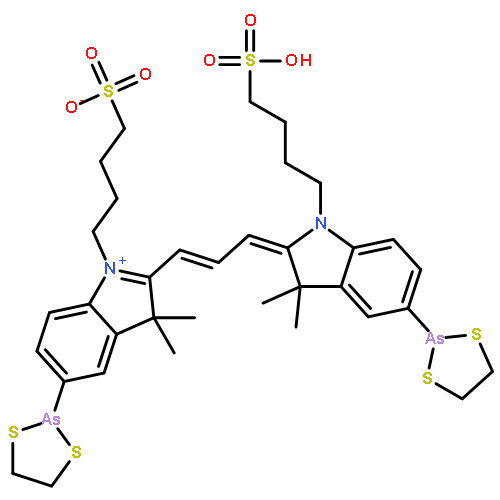 Bis(dithiarsolanyl)-bis(sulfobutyl) Cyanine 3