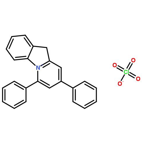 10H-Pyrido[1,2-a]indolium, 6,8-diphenyl-, perchlorate