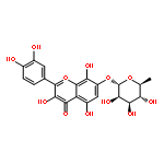 4H-1-Benzopyran-4-one, 7-[(6-deoxy-α-L-mannopyranosyl)oxy]-2-(3,4-dihydroxyphenyl)-3,5,8-trihydroxy-