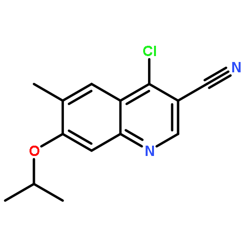 4-Chloro-7-isopropoxy-6-methyl-3-quinolinecarbonitrile