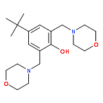 Phenol, 4-(1,1-dimethylethyl)-2,6-bis(4-morpholinylmethyl)-