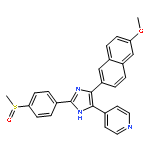 4-(6-Methoxy-2-naphthyl)-2-(4-methylsulfinylphenyl)-5-(4-pyridyl)-1H-imidazole