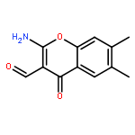 4H-1-Benzopyran-3-carboxaldehyde,2-amino-6,7-dimethyl-4-oxo-