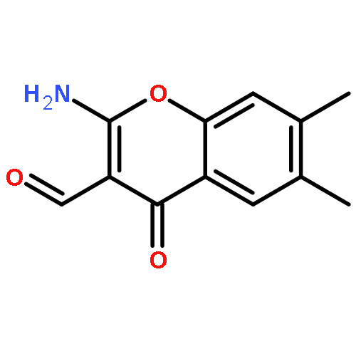 4H-1-Benzopyran-3-carboxaldehyde,2-amino-6,7-dimethyl-4-oxo-