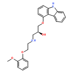 2-Propanol,1-(9H-carbazol-4-yloxy)-3-[[2-(2-methoxyphenoxy)ethyl]amino]-, (2S)-