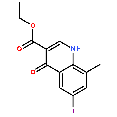 Ethyl 6-iodo-8-methyl-4-oxo-1,4-dihydroquinoline-3-carboxylate