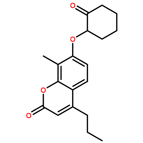 2H-1-Benzopyran-2-one, 8-methyl-7-[(2-oxocyclohexyl)oxy]-4-propyl-